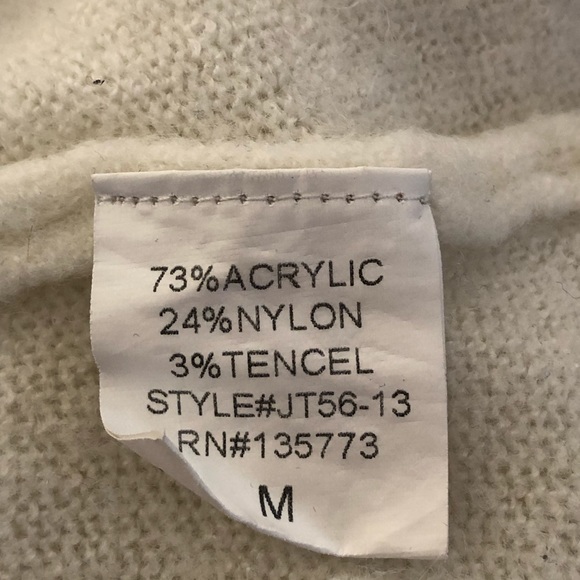 Olivaceous Ivory Fuzzy Open Back Sweater - Picture 8 of 8